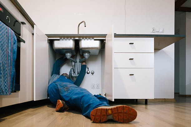 Professional Drain Cleaning technician working in Callao, VA
